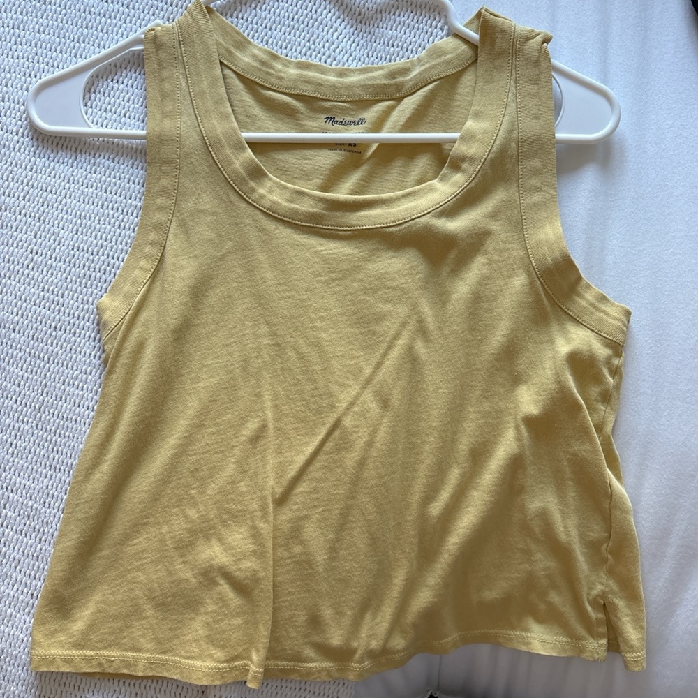 Madewell yellow tank